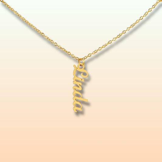 Vertical Name Necklace