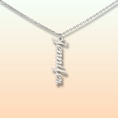 Vertical Name Necklace