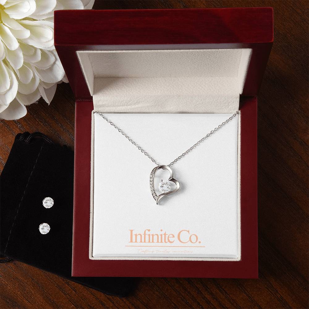 Infinite Love Necklace &  Earrings